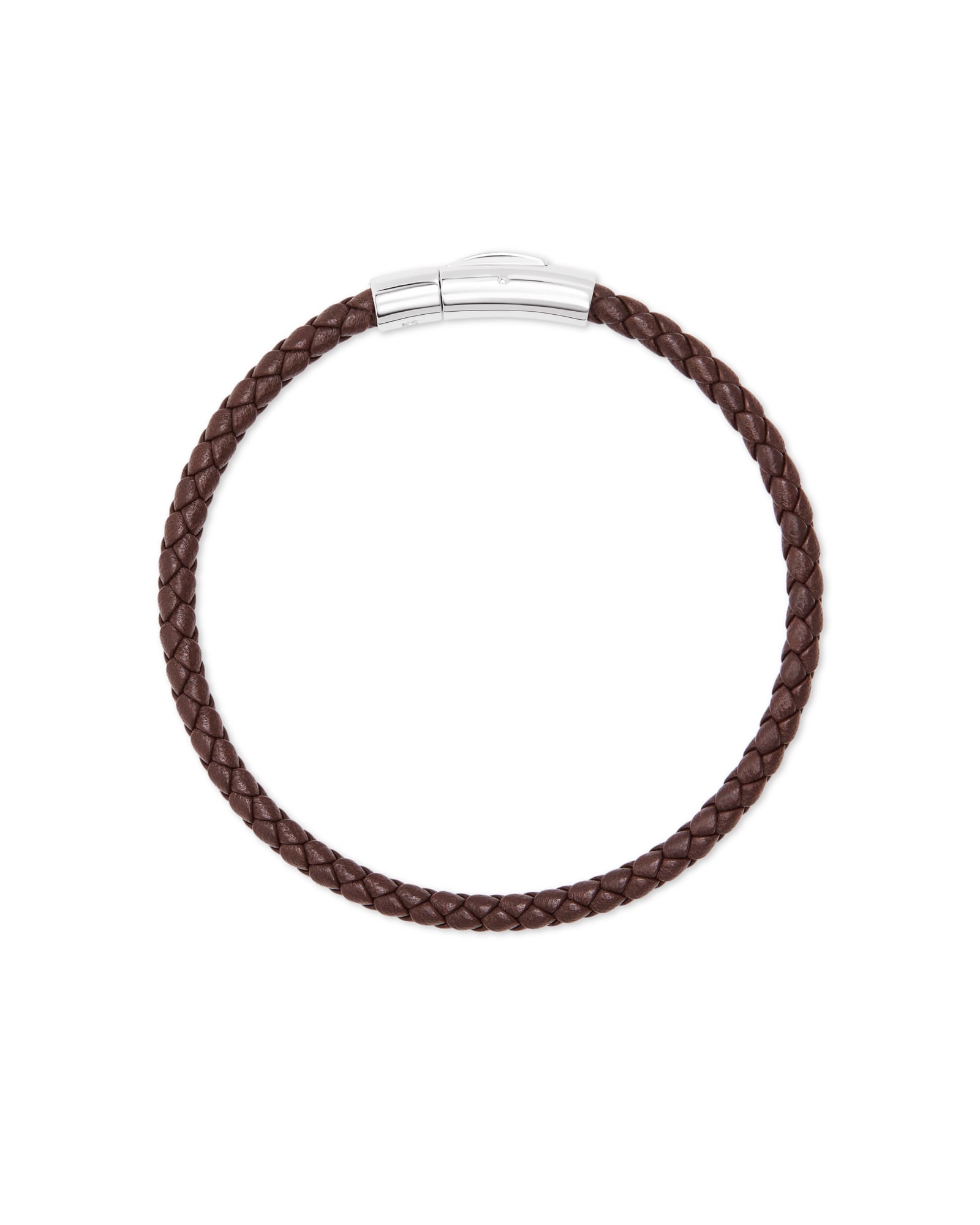 Kendra Scott Evans Sterling Silver Corded Bracelet in Brown | Leather